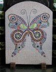 mosaic butterfly firescreen