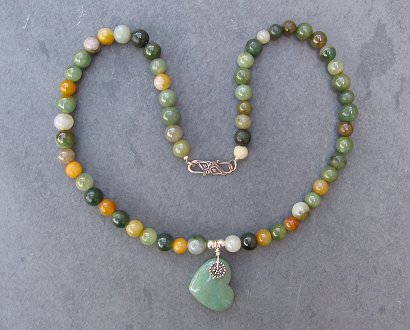jade heart necklace
