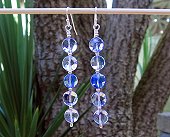 blueberry quartz earrings