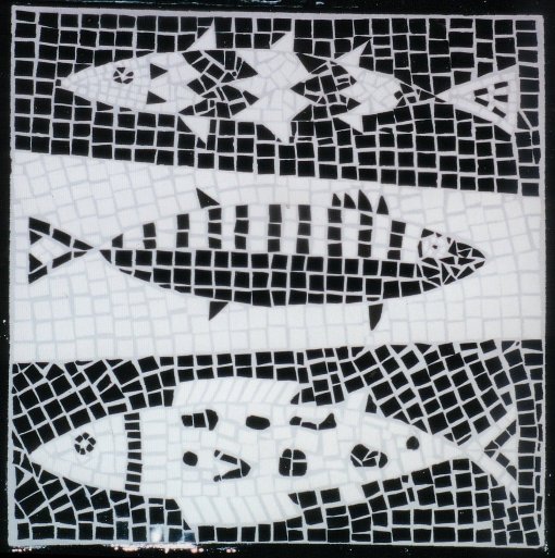 mosaic fish table top