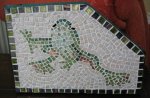 mosaic frog letter rack